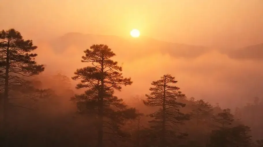 山河晚照